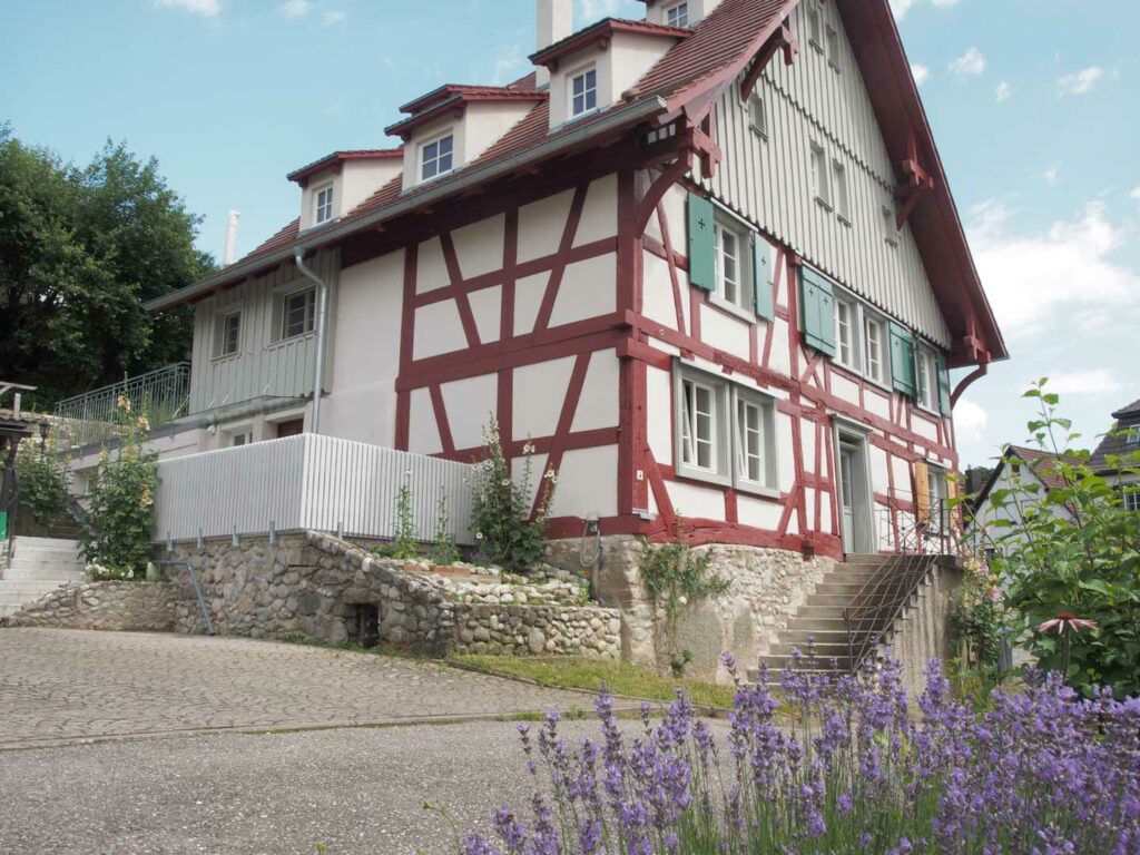 Südansicht des Ferienhaus in Öhningen